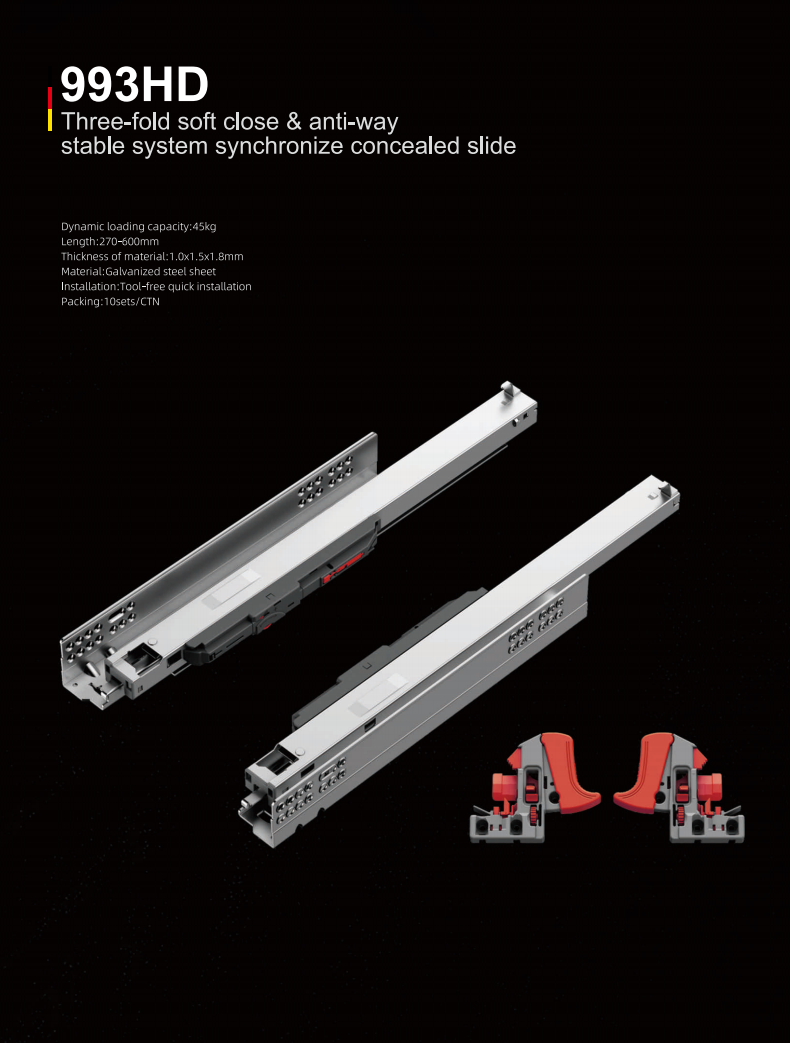 Push Open Drawer Slide
